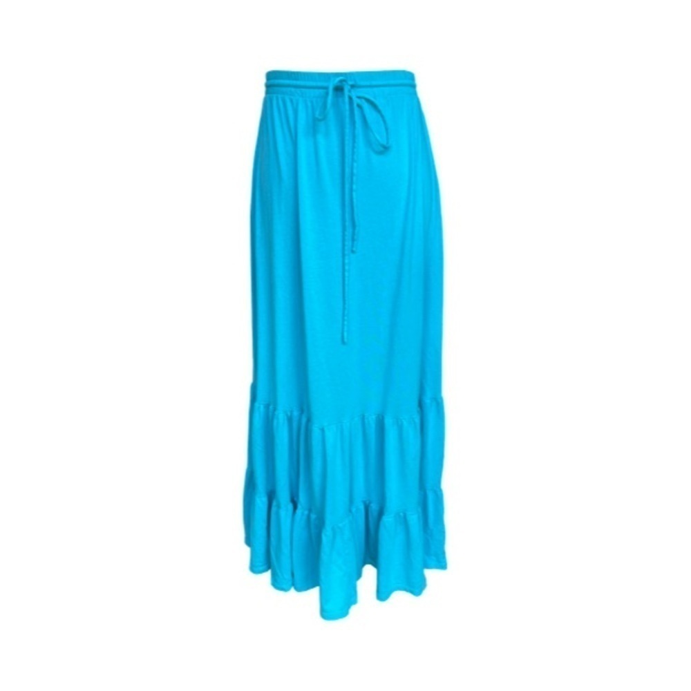 Garnet Hill Turquoise Maxi Skirt Size XS